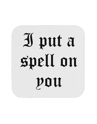 I Put A Spell On You Halloween - Text Coaster-Coasters-TooLoud-White-Davson Sales