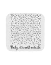 Baby It's Cold Outside Falling Snowflakes - Christmas Coaster-Coasters-TooLoud-White-Davson Sales