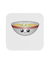 Cute Miso Soup Bowl Coaster by TooLoud-Coasters-TooLoud-White-Davson Sales