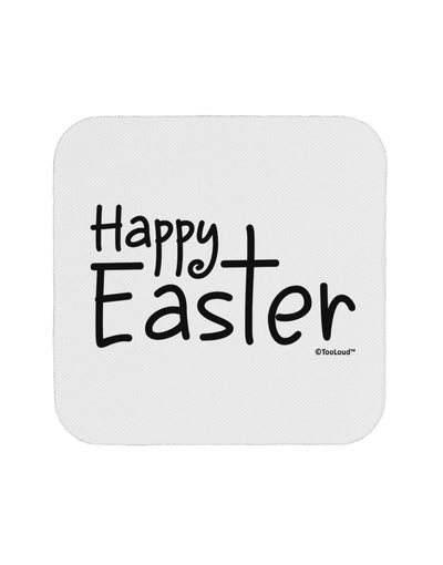 Happy Easter with Cross Coaster by TooLoud-Coasters-TooLoud-White-Davson Sales