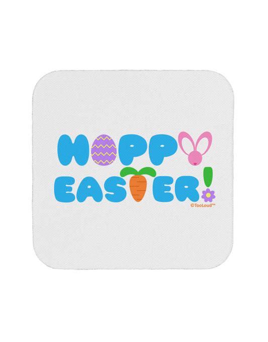 Cute Decorative Hoppy Easter Design Coaster by TooLoud-Coasters-TooLoud-White-Davson Sales