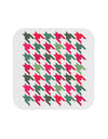 Christmas Red and Green Houndstooth Coaster-Coasters-TooLoud-White-Davson Sales
