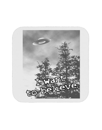 I Want to Believe - UFO Coaster by TooLoud-Coasters-TooLoud-White-Davson Sales