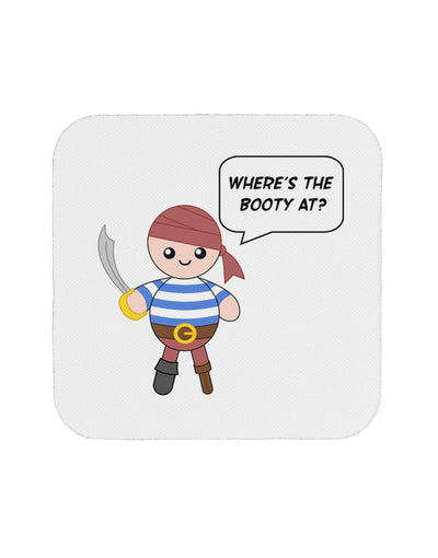 Where's the Booty At - Petey the Pirate Coaster-Coasters-TooLoud-White-Davson Sales