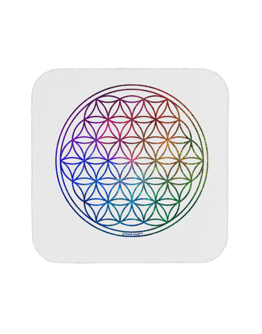 Flower of Life Circle Coaster-Coasters-TooLoud-1-Davson Sales