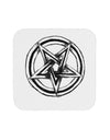 Inverted Pentagram Death Metal Star Coaster-Coasters-TooLoud-White-Davson Sales