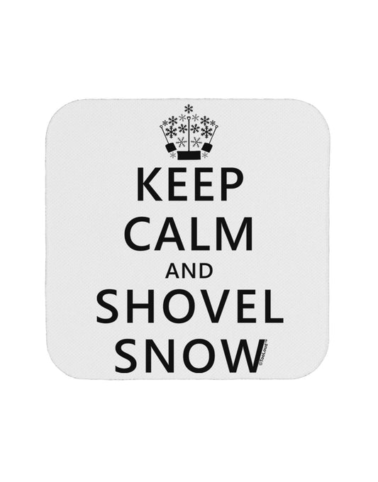Keep Calm and Shovel Snow Coaster-Coasters-TooLoud-White-Davson Sales