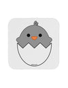 Cute Hatching Chick - Gray Coaster by TooLoud-Coasters-TooLoud-White-Davson Sales