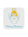 Merry Christmas Cute Angel Girl Coaster-Coasters-TooLoud-White-Davson Sales