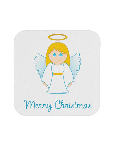 Merry Christmas Cute Angel Girl Coaster-Coasters-TooLoud-White-Davson Sales