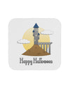 Moonlit Wizard Tower - Happy Halloween Coaster-Coasters-TooLoud-White-Davson Sales