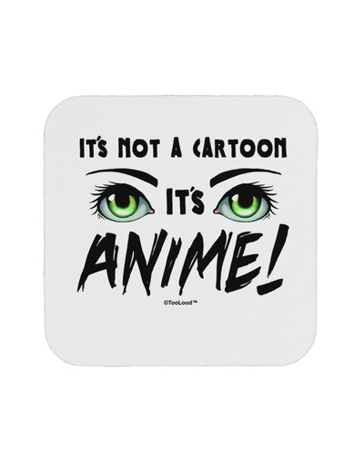 Not A Cartoon Eyes Green Coaster by TooLoud-Coasters-TooLoud-1-Davson Sales