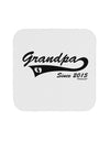 Grandpa Since 2015 Coaster by TooLoud-Coasters-TooLoud-White-Davson Sales