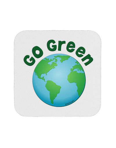 Go Green - Planet Earth Coaster-Coasters-TooLoud-White-Davson Sales