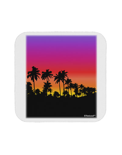 Palm Trees and Sunset Design Coaster by TooLoud-Coasters-TooLoud-White-Davson Sales