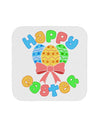 Happy Easter Easter Eggs Coaster by TooLoud-Coasters-TooLoud-White-Davson Sales