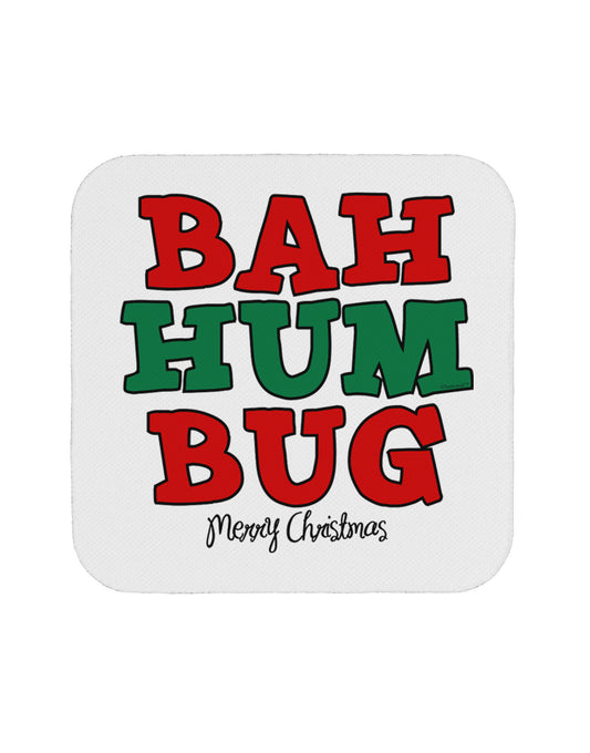 Bah Humbug Merry Christmas Coaster-Coasters-TooLoud-White-Davson Sales