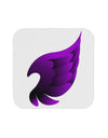 Cute Single Dark Angel Wing Black and Purple Coaster-Coasters-TooLoud-White-Davson Sales