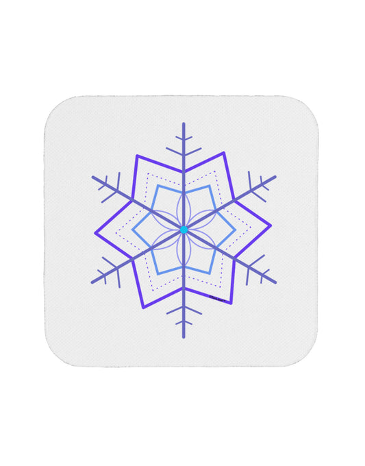 Snowflake Star Christmas Coaster-Coasters-TooLoud-White-Davson Sales