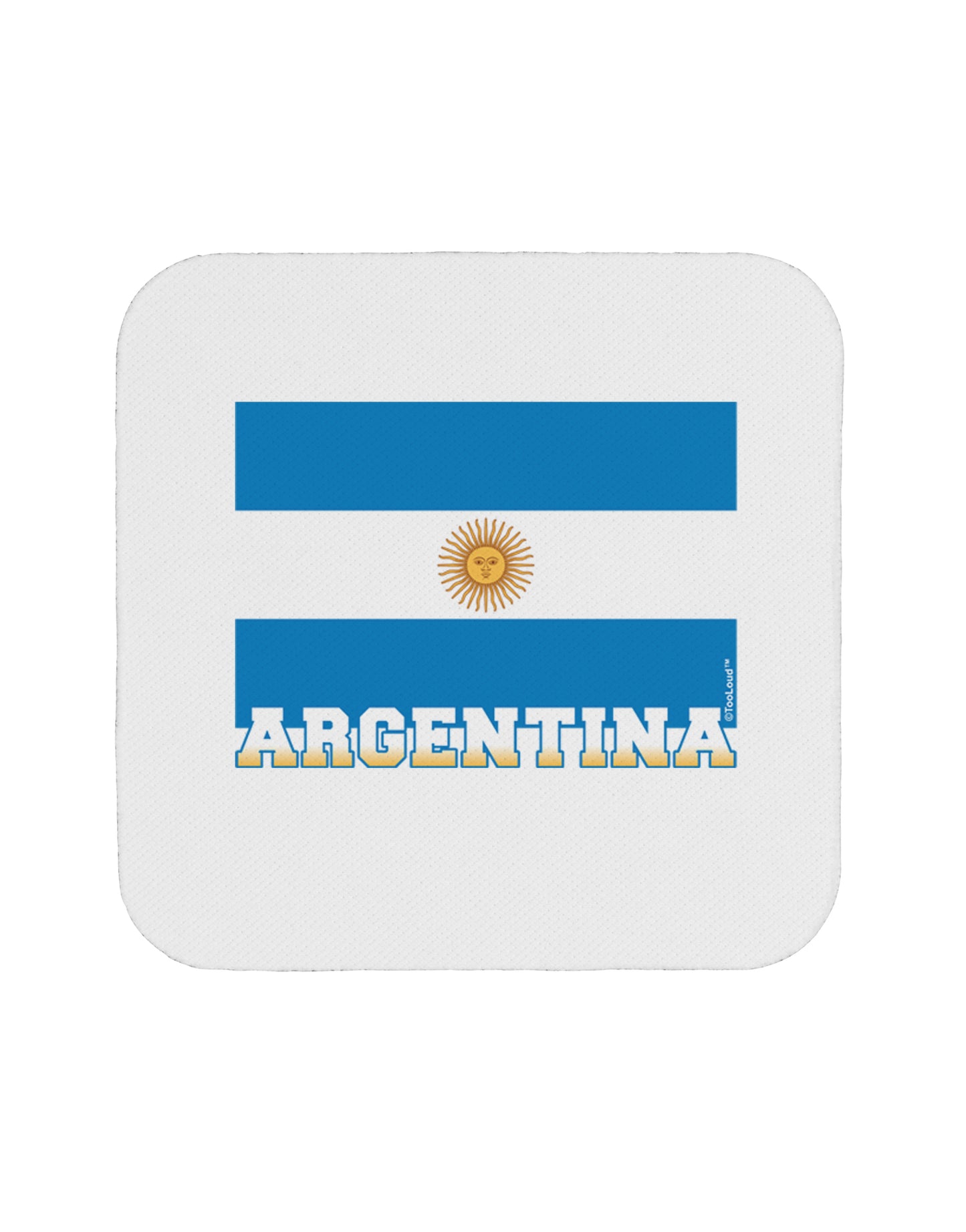 Argentina Flag Coaster-Coasters-TooLoud-1-Davson Sales