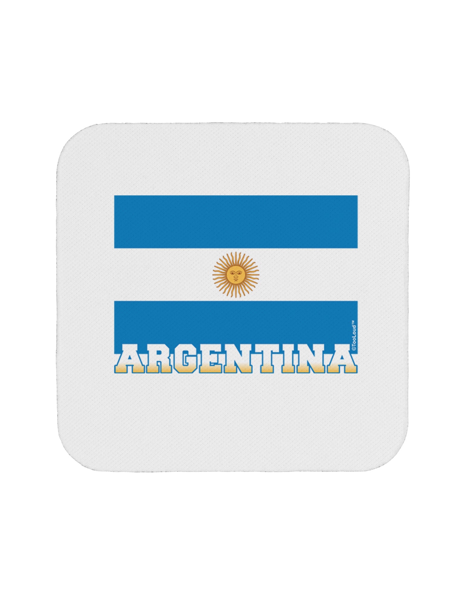 Argentina Flag Coaster-Coasters-TooLoud-1-Davson Sales