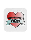 World's Best Mom - Heart Banner Design Coaster by TooLoud-Coasters-TooLoud-White-Davson Sales