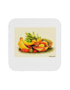 Watercolor Fruit Bowl 2 Coaster-Coasters-TooLoud-White-Davson Sales