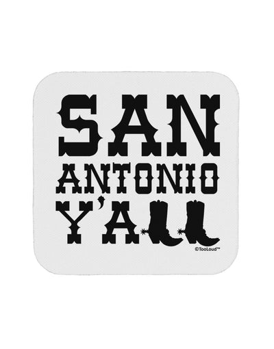 San Antonio Y'all - Boots - Texas Pride Coaster by TooLoud-Coasters-TooLoud-White-Davson Sales