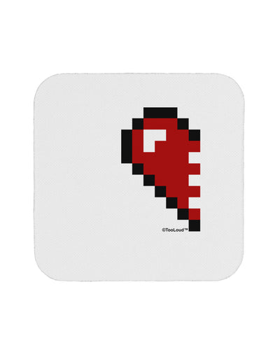 Couples Pixel Heart Design - Left Coaster by TooLoud-Coasters-TooLoud-White-Davson Sales