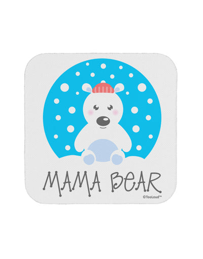 Matching Polar Bear Family - Mama Bear Coaster by TooLoud-Coasters-TooLoud-White-Davson Sales