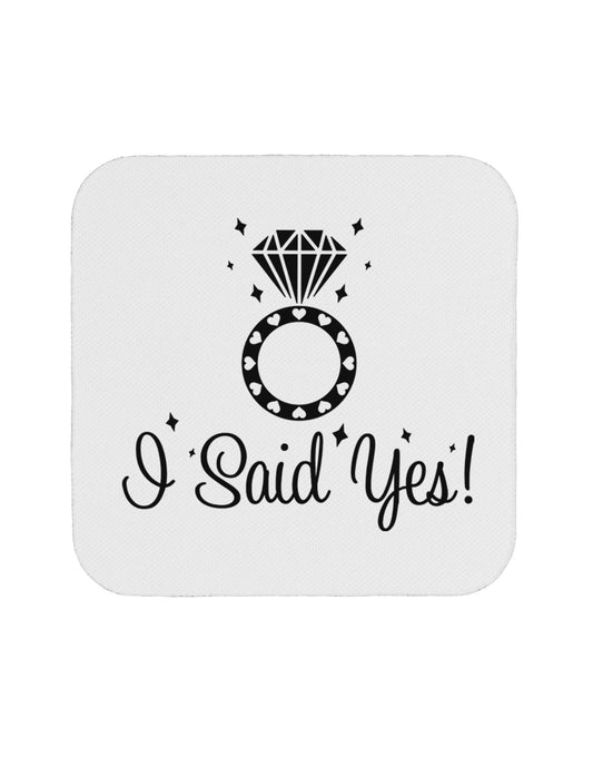 I Said Yes - Diamond Ring Coaster-Coasters-TooLoud-White-Davson Sales