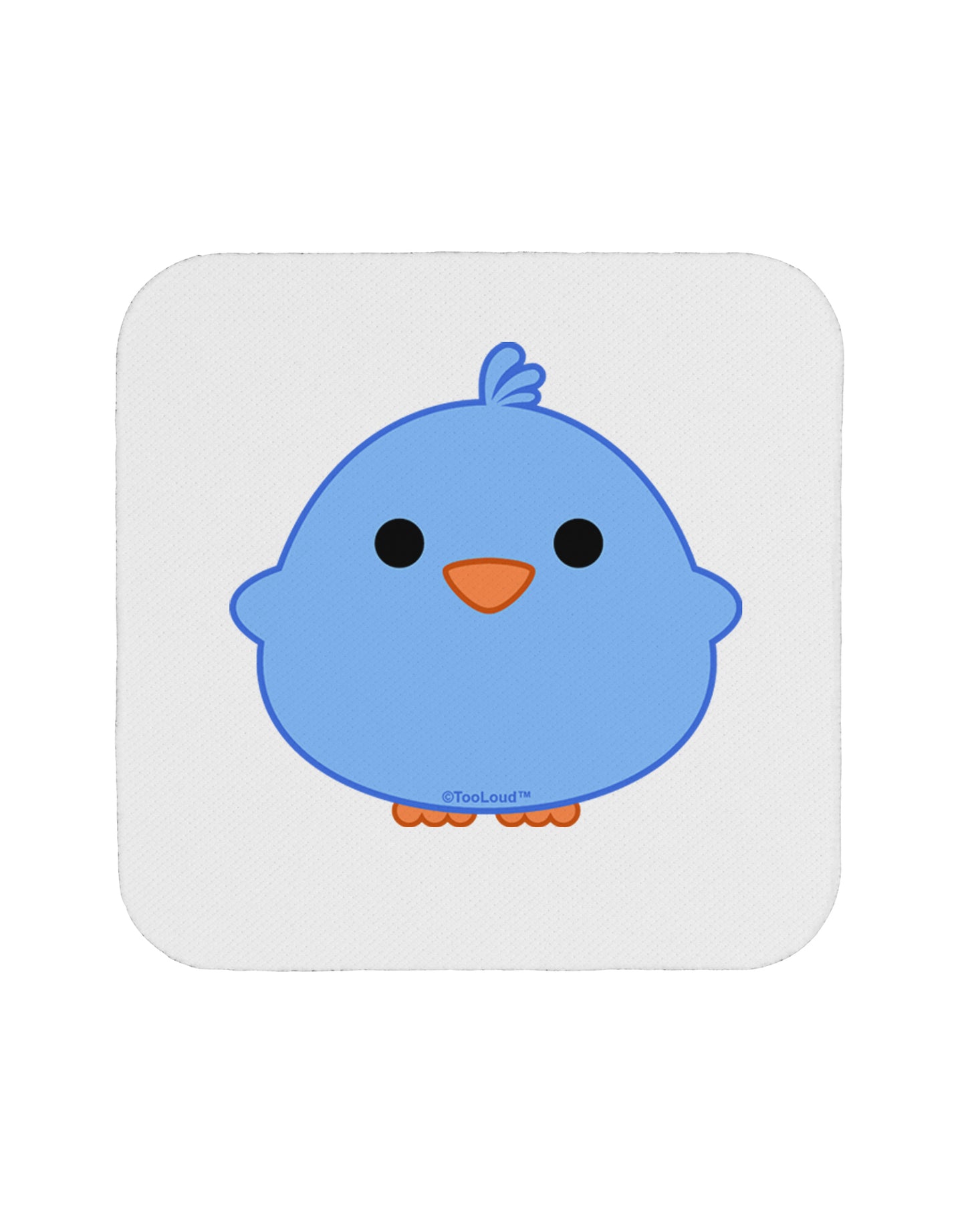 Cute Little Chick - Blue Coaster by TooLoud-Coasters-TooLoud-White-Davson Sales