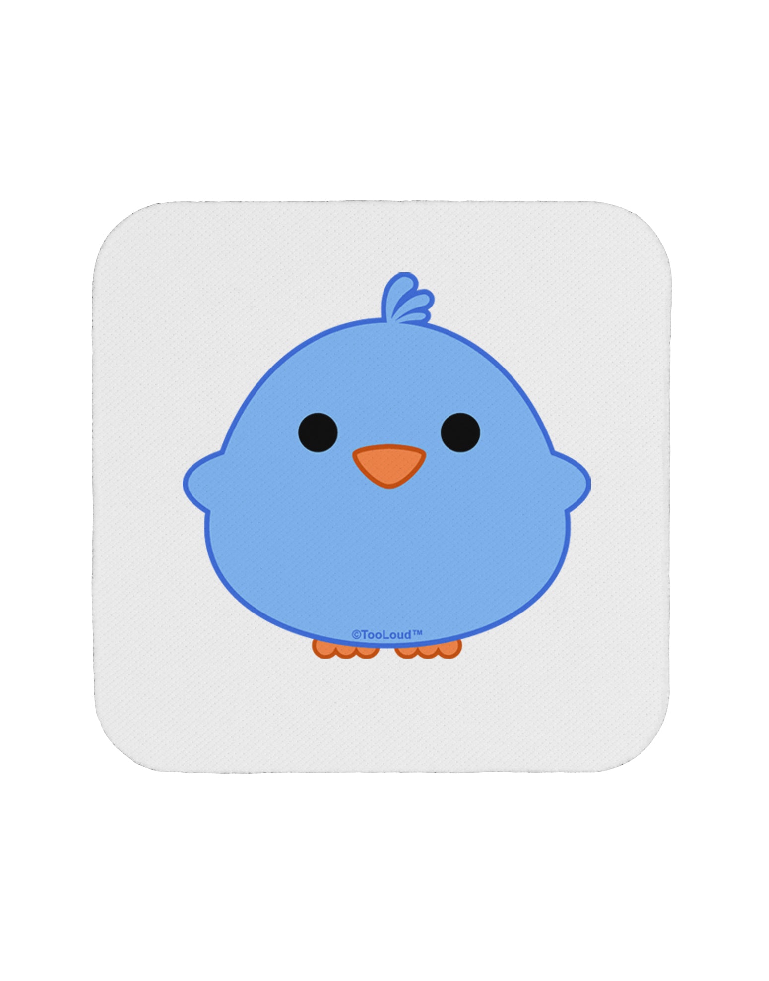 Cute Little Chick - Blue Coaster by TooLoud-Coasters-TooLoud-White-Davson Sales