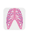 Human Pink Skeleton Bones Ribcage Coaster-Coasters-TooLoud-White-Davson Sales