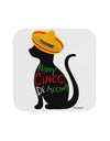 Happy Cinco de Meow - Cinco de Mayo Cat Coaster by TooLoud-Coasters-TooLoud-White-Davson Sales