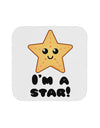 Cute Starfish - I am a Star Coaster by TooLoud-Coasters-TooLoud-White-Davson Sales