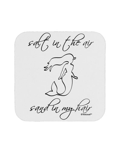 Salt in the Air Sand in My Hair - Mermaid Coaster-Coasters-TooLoud-White-Davson Sales