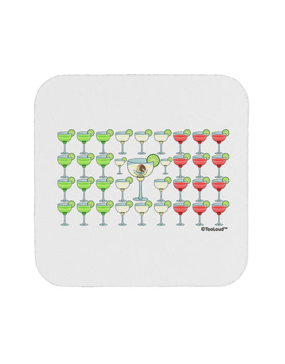 Mexican Flag of Margaritas Coaster by TooLoud-Coasters-TooLoud-White-Davson Sales