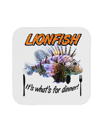 Lionfish - It's What's For Dinner Coaster-Coasters-TooLoud-White-Davson Sales