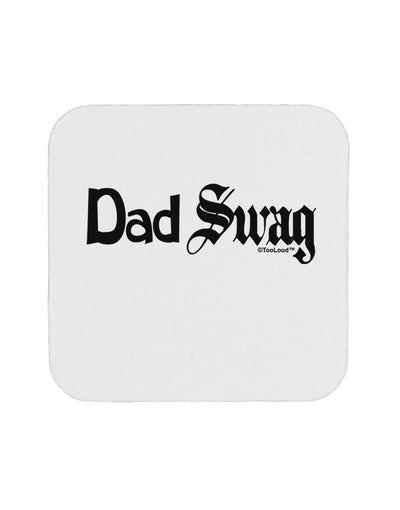 Dad Swag Text Coaster by TooLoud-Coasters-TooLoud-White-Davson Sales