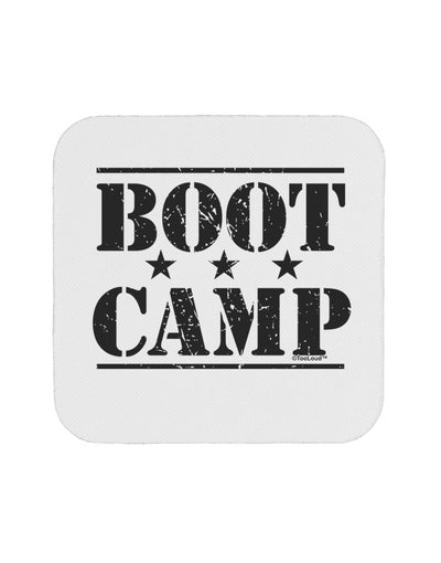 Bootcamp Large distressed Text Coaster-Coasters-TooLoud-White-Davson Sales