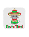 Fiesta Time - Cute Sombrero Cat Coaster by TooLoud-Coasters-TooLoud-White-Davson Sales