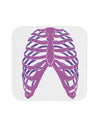 Human Purple Skeleton Bones Ribcage Coaster-Coasters-TooLoud-White-Davson Sales