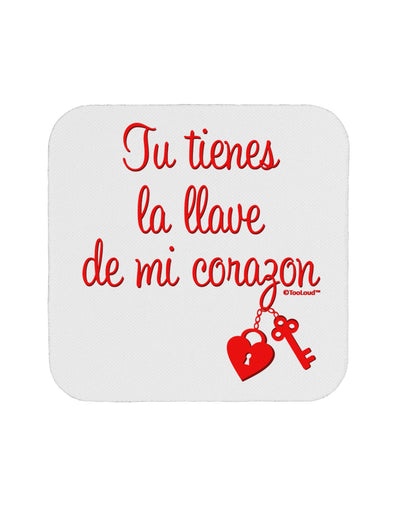 Tu Tienes La Llave De Mi Corazon Coaster by TooLoud-Coasters-TooLoud-White-Davson Sales