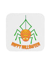 Cute Pumpkin Spider - Happy Halloween Coaster-Coasters-TooLoud-White-Davson Sales