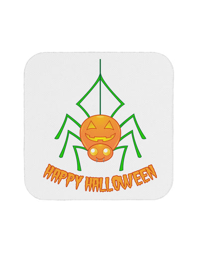 Cute Pumpkin Spider - Happy Halloween Coaster-Coasters-TooLoud-White-Davson Sales