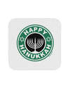 Happy Hanukkah Latte Logo Coaster-Coasters-TooLoud-1-Davson Sales