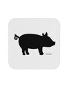 Pig Silhouette Design Coaster by TooLoud-Coasters-TooLoud-White-Davson Sales