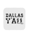 Dallas Y'all - Boots - Texas Pride Coaster by TooLoud-Coasters-TooLoud-White-Davson Sales