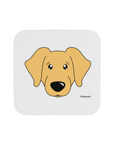 Cute Golden Retriever Dog Coaster by TooLoud-Coasters-TooLoud-White-Davson Sales